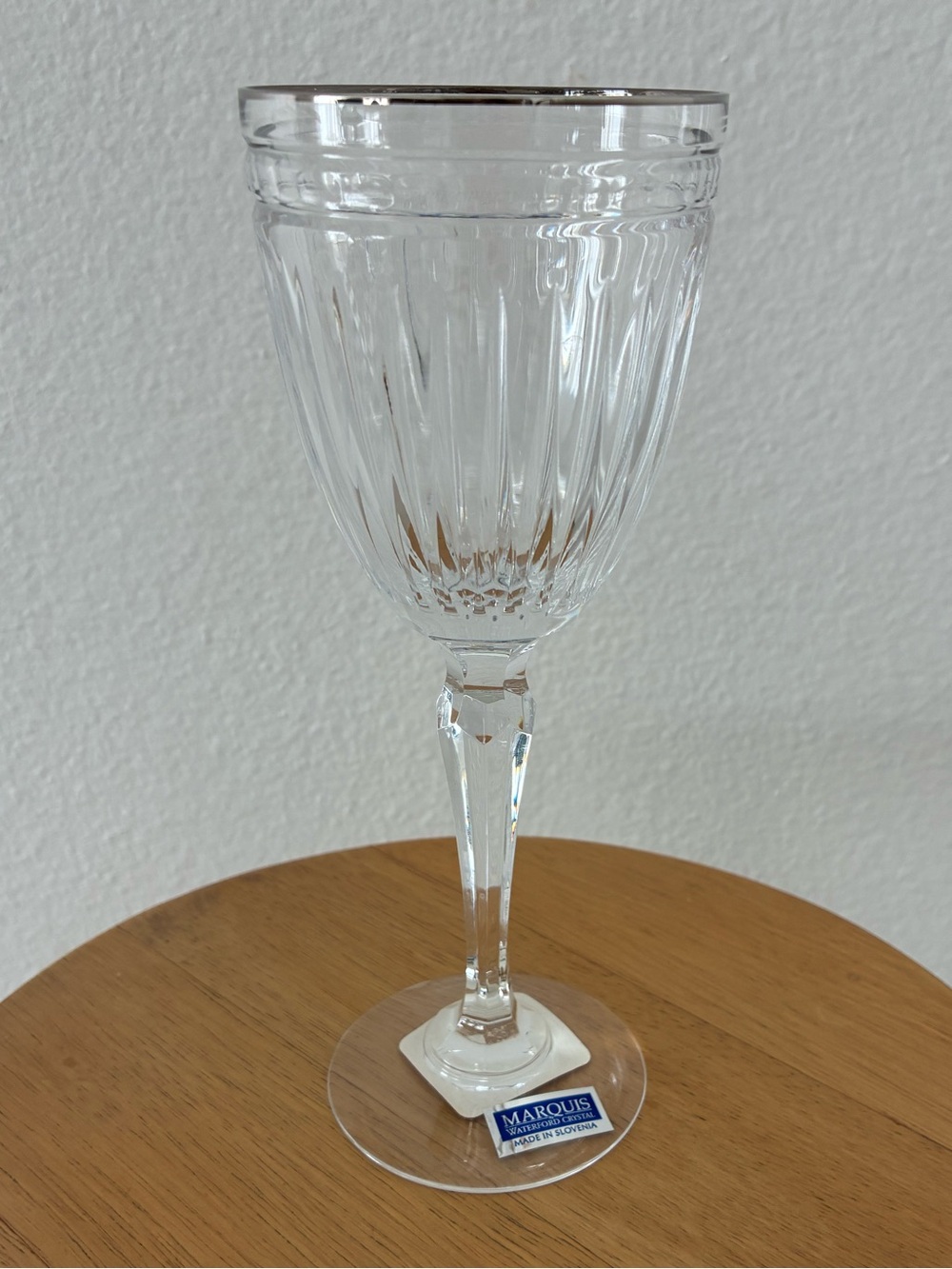 Marquis Waterford Crystal Hanover Platinum Wine Glass